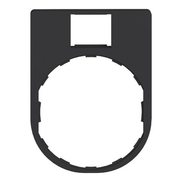 legend holder 30 x 40 mm with legend 8 x 27 mm unmarked-4