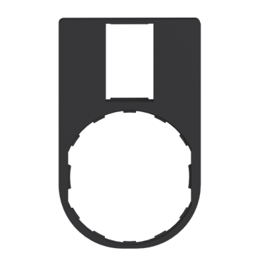 Harmony XB4, Legend holder 30 x 50 mm, plastic, without legend 18 x 27 mm-4