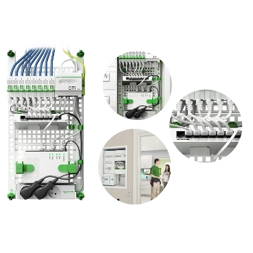 Resi9 Connect - coffret de communication Schneider Electric Coffrets de communication et prise RJ45 point d’accès WiFi : le WiFi câblé pour le résidentiel.