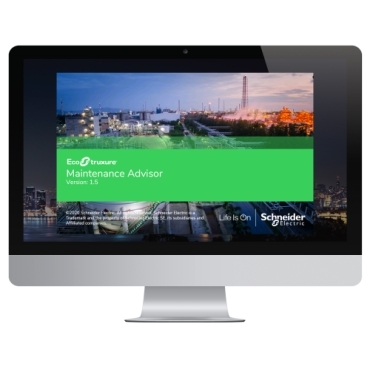 EcoStruxure™ Maintenance Advisor Schneider Electric Platform for Condition Based Maintenance