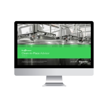 EcoStruxure™ Clean-in-Place Advisor Schneider Electric Digitaal kwaliteitsbeheer van “Cleaning In Place” (CIP) activiteiten