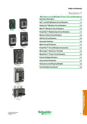 Digest 178 Catalog 07: Miniature and Molded Case Circuit Breakers