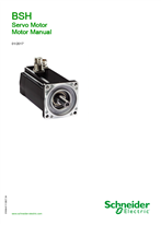 BSH Servo motor, Motor manual