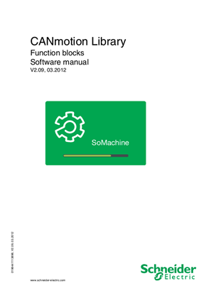 CANmotion Library Function blocks Software manual