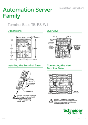 Terminal Base TB-PS-W1