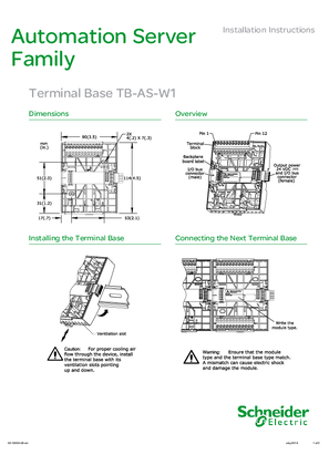 Terminal Base TB-AS-W1