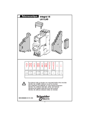 LA9, LA1 Integral 18 contactors breakers