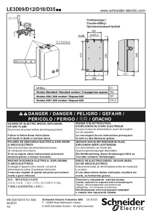 LE3D.. Star delta starters - Instruction Sheet