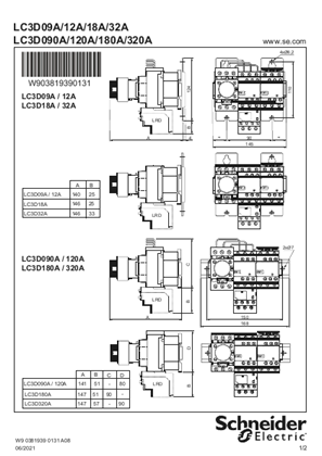 Star delta starters LC3D...  - Instruction sheet