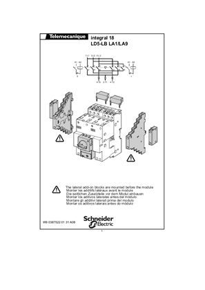 LA1/LA9,LD5-LB Contactors breakers and reversing contactors breakers