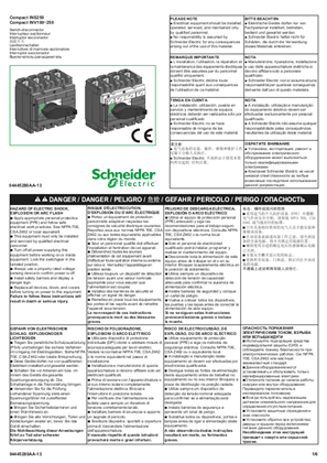 Compact INS250 - Compact INV100-250 - Switch-disconnector - Instruction Sheet