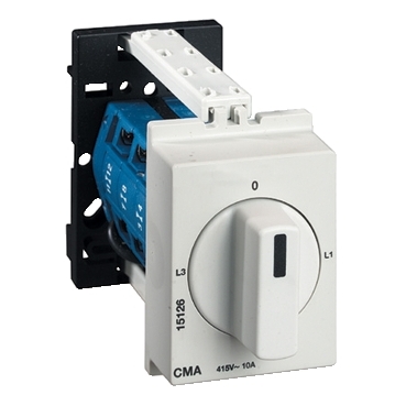 DIN rail selector switch