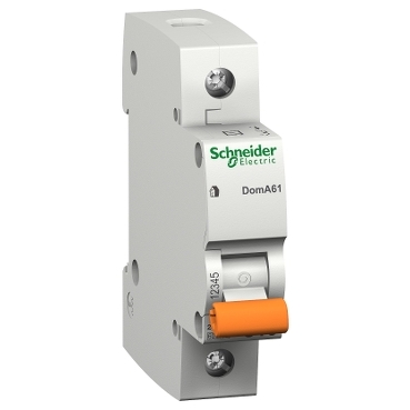 Interruttori modulari DomA (curva C) Schneider Electric Per la protezione dei circuiti contro i cortocircuiti e i sovraccarichi. Utilizzati in ambiente domestico e nel residenziale.