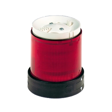 Harmony XVB, Indicator Bank, Illuminated Unit, Plastic, Red, 70mm, Steady, Integral LED, 24V AC/DC