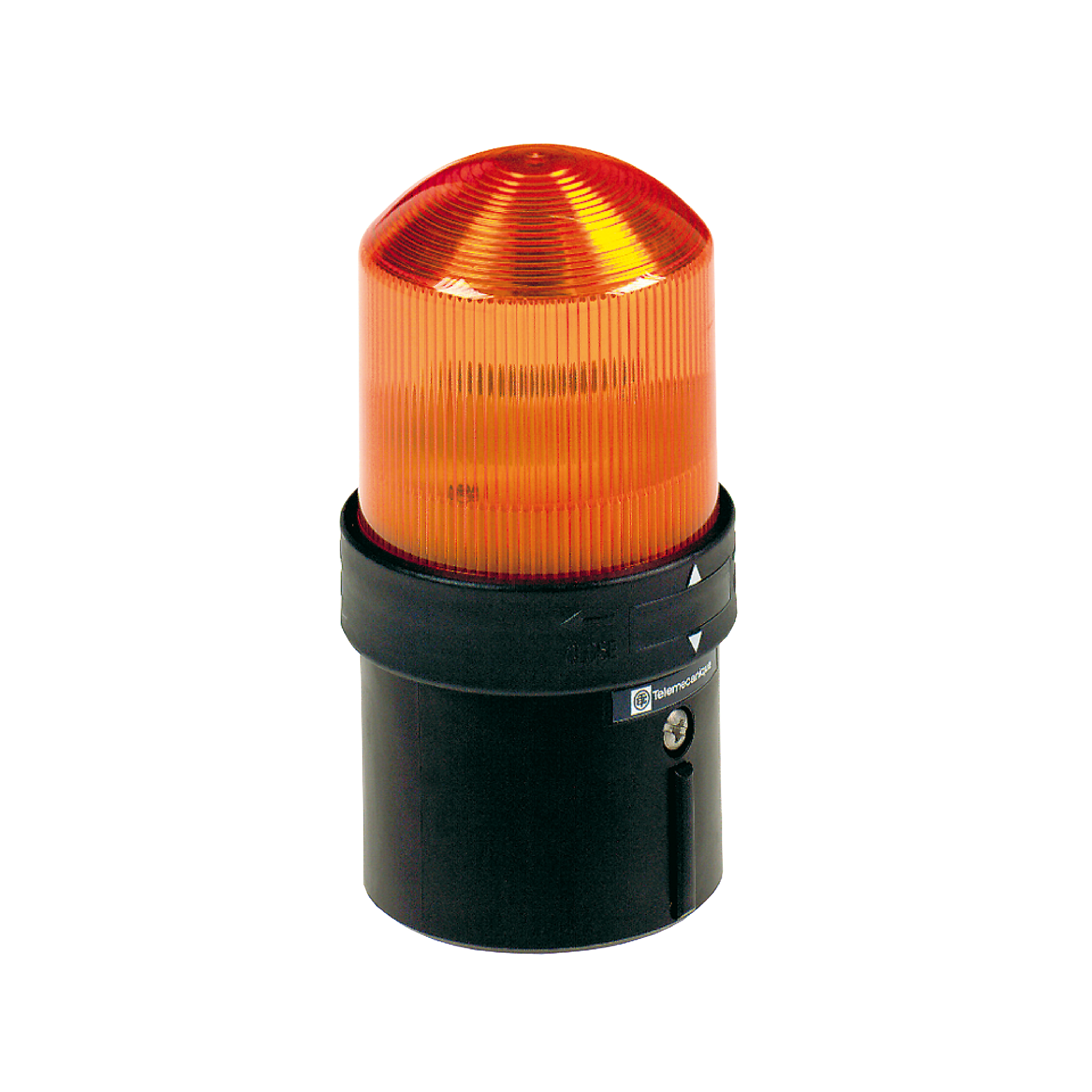 Complete beacon, Harmony XVB, illuminated, plastic, orange, 70mm, flashing, incandescent with BA15d base, 24V AC