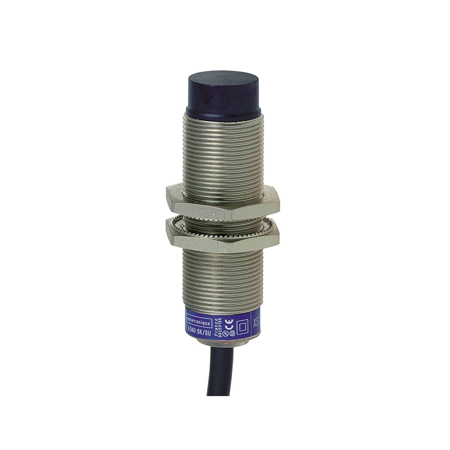 inductive sensor XS6 M18 - L60mm - brass - Sn12mm - 24..240VAC/DC - cable 5m