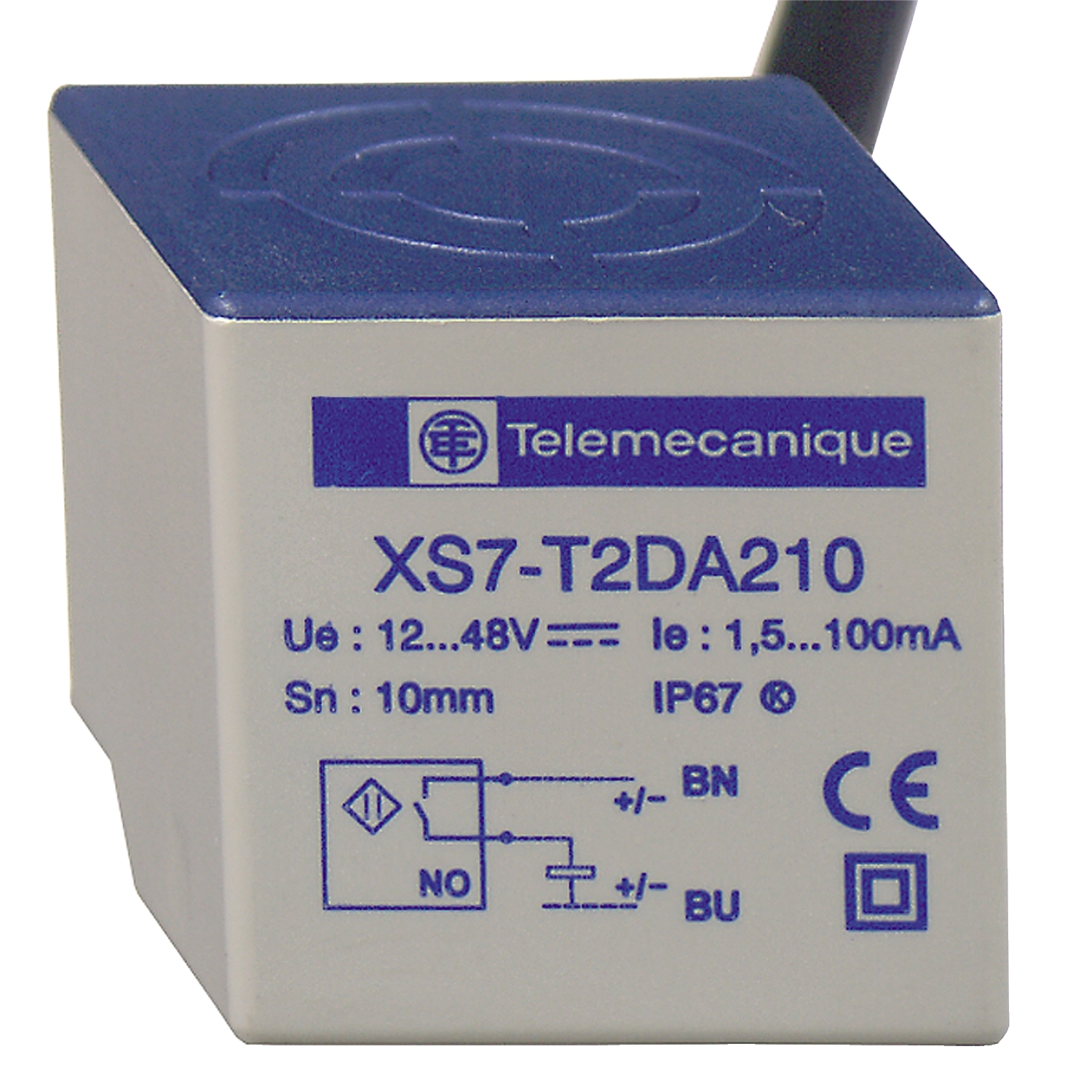 Xs8t4pc440 Inductive Sensor Xs8 40x40x40 Plastic Sn20mm 12 48vdc Cable 2m Schneider Electric Global