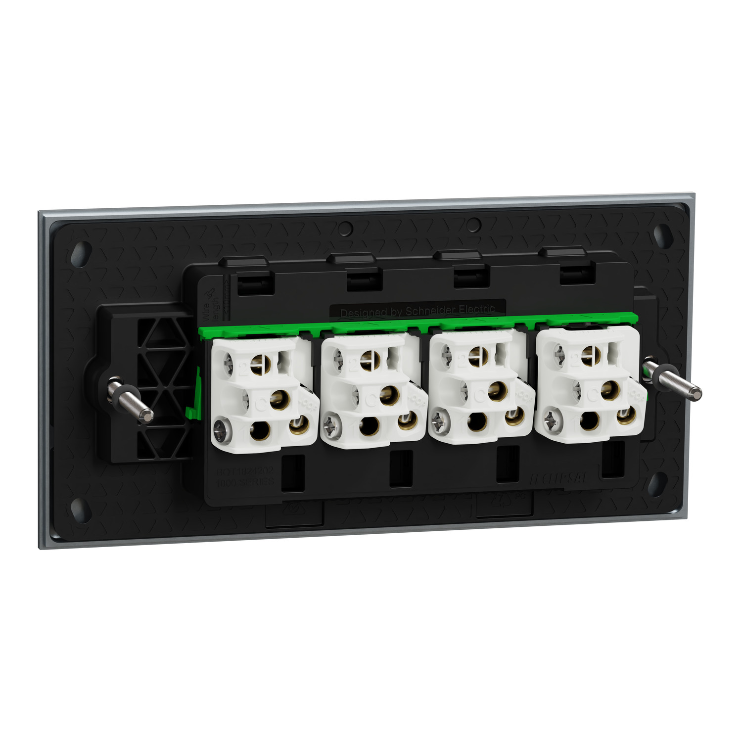 1044TAPT Flush Switch, Clipsal Solis T Series, Horizontal Mount, 4