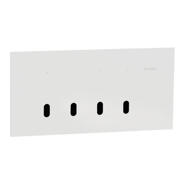 Clipsal Solis T Series, Grid Plate And Cover, 4 Gang, Horizontal