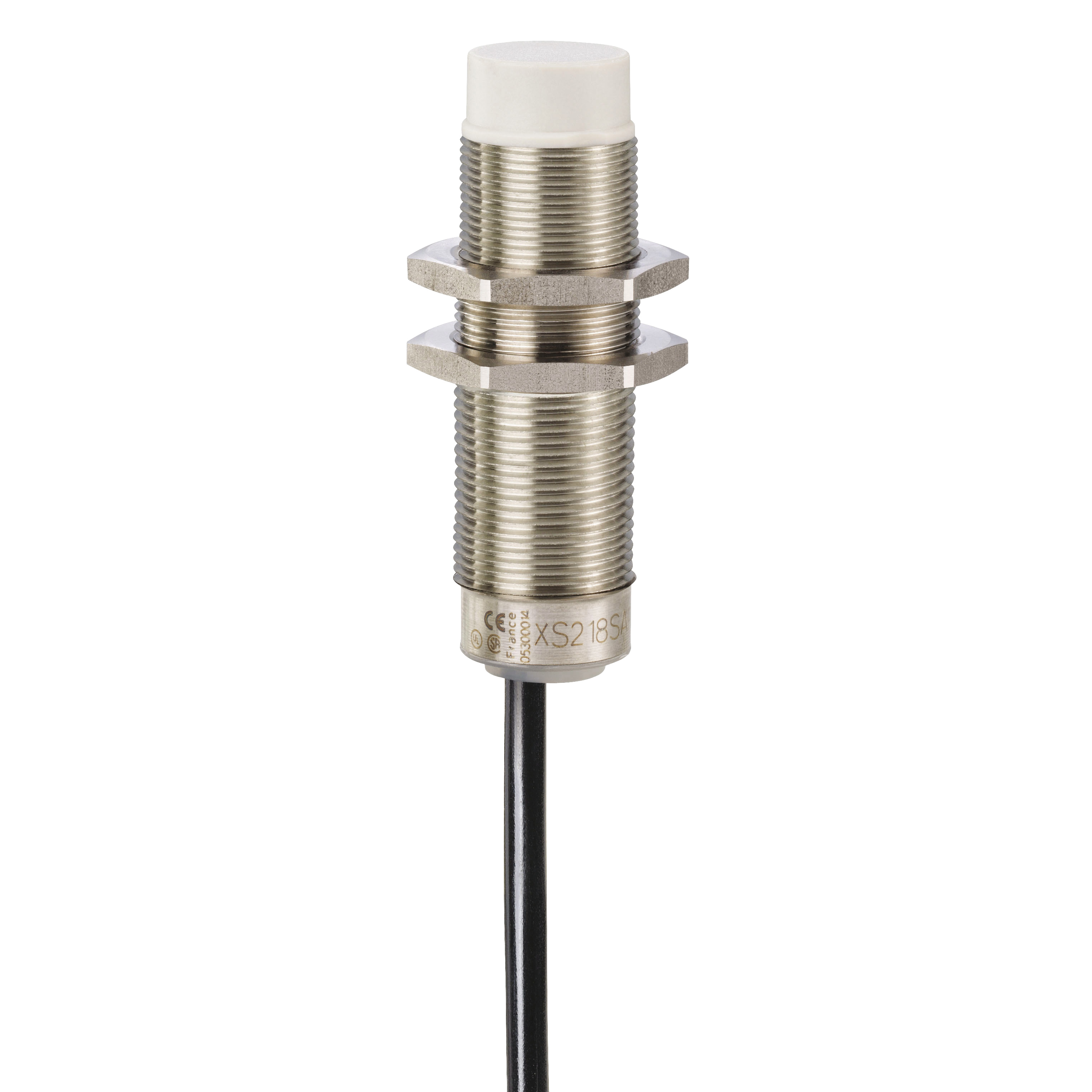 Inductive proximity sensors XS, inductive sensor XS2 M18, L60mm, stainless, Sn12mm, 24...240VAC/DC, cable 5 m