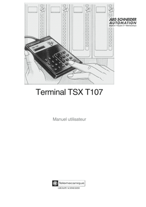 TSX T107 Terminal de réglage