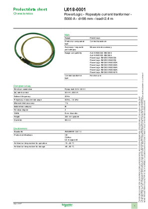 Rogowski Coil CT Technical Data Sheet