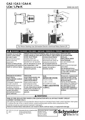 CA2/CA3/CA4/LC./LP.-K Add-on contact blocks and surge supressor - Instruction sheet