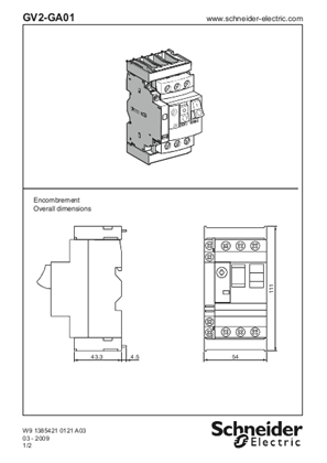 GV2GA01 - Set of connections