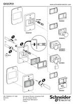 Instruction sheet - GV2 CP21 Enclosures and accessories