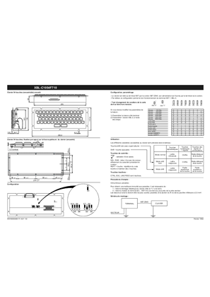XBLC1054F710 Flush-mounted 54 key alphanumeric keyboard