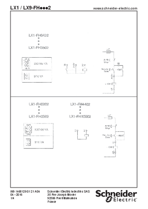 LX1 / LX9 FH…2  AC supply coils for LC1 F