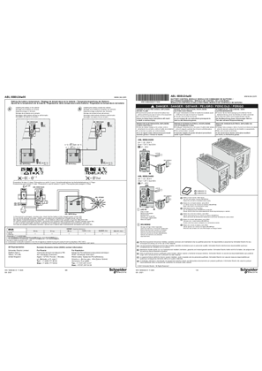 ABL8BBU...Battery check module Phaseo Universal, Instruction Sheet (EN)