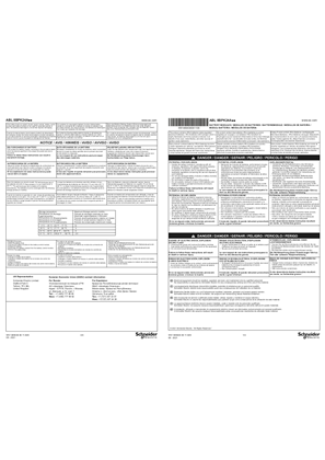 ABL 8BPK24A.. Battery module Phaseo Universal, Instruction Sheet (EN)