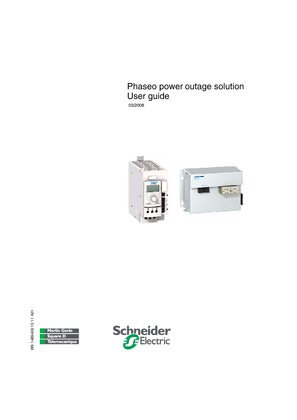 ABL8... Phaseo power outage solution, User guide