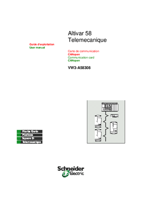 User's manual ATV58 CANopen VW3A58308