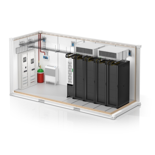 All In One ISO Container 14kW Easy 4 rack overhead fan 400V