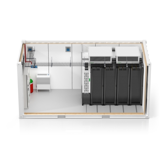 All In One ISO Container 14kW Easy 4 rack overhead fan 400V