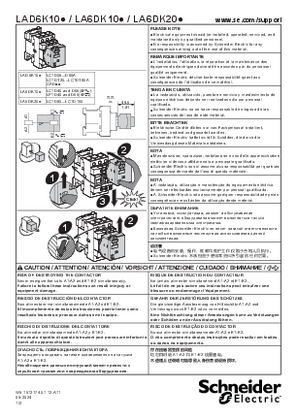 LA6-DK.. / LAD6K.. Mechanical latch blocks - Instruction Sheet