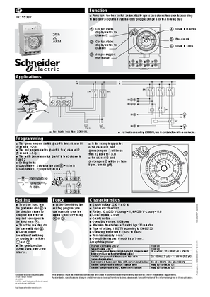 Acti 9- IH Mechanical Time Switch 24H-2C ARM-User Guide (EN)