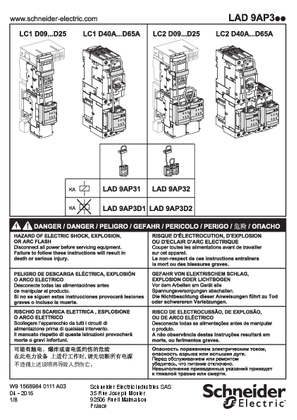 LAD 9AP3..  Motor starter components - Quickfit Control Technology - Instruction sheet