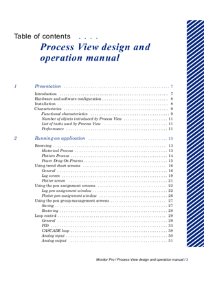 Process View, design and operation manual