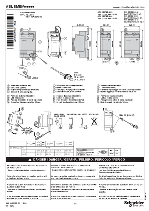 ABL8MEM...Regulated swich mode power supplies Phaseo Modular