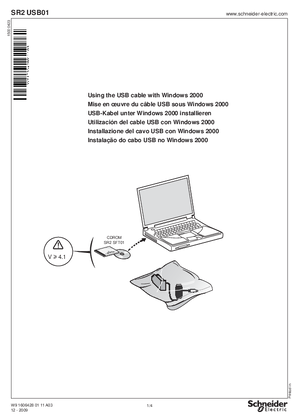 SR2 USB01 Using the USB cable with Windows 2000