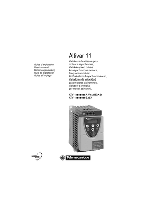 Altivar 11 ATV11 User Manual 