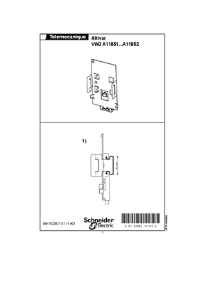 Instruction Sheet VW3A11851-852