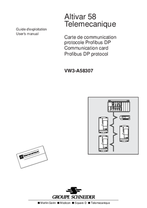 User's manual Profibus DP ATV58 : VW3A58307