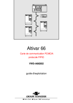 ATV66 - VW3A66302 PCMCIA communication card protocol FIPIO, User's manual