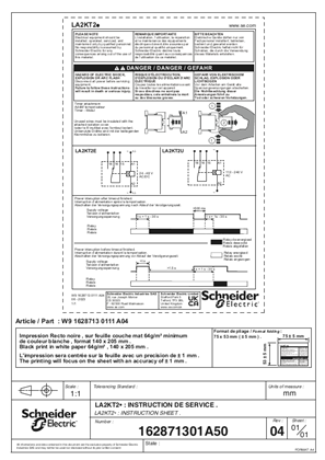 LA2KT2. time delayed auxiliary contacts - Instruction Sheet