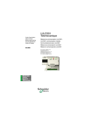 LULC031 Module de communication Modbus