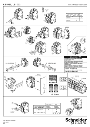 LS1D30/32 Disconnector fuse carriers - Instruction Sheet